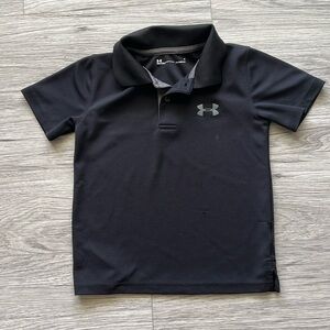 Under Armour Black Heat Gear Polo Size 6